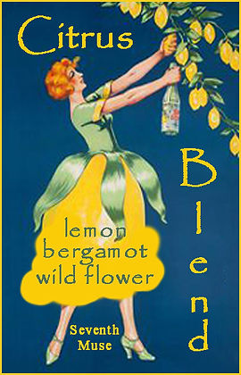 Seventh Muse, Roll On Perfume Oil, 1/3 oz Glass Bottle, Citrus Blend