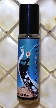 Seventh Muse, Roll On Perfume Oil, 1/3 oz Glass Bottle, Jasmine