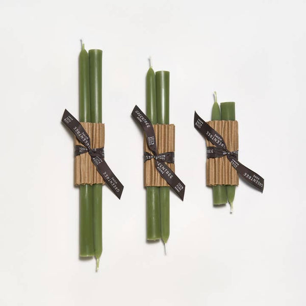 Greentree Home Candle, Every Day Unscented Handmade Beeswax Taper Candles