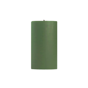 Unscented Pillar Candles, Colonial Green