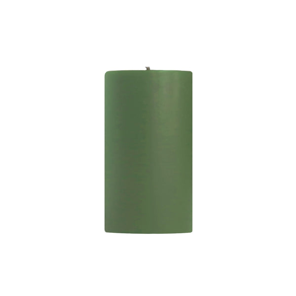 Unscented Pillar Candles, Colonial Green