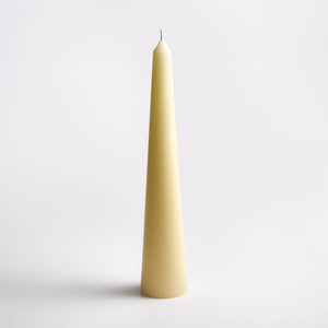 Greentree Home Candle, Tower Pillar Unscented Taper Handmade Beeswax Sculptural Candles