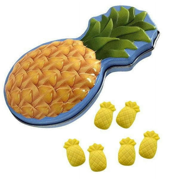 Aloha Pineapple Candies, 0.7 Ounce Candy Tin