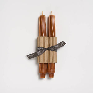 Greentree Home Candle, 9" Twist Unscented Taper Handmade Beeswax Candles