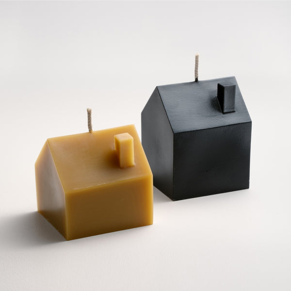 Greentree Home Candle, House Unscented Handmade Beeswax Sculptural Candles
