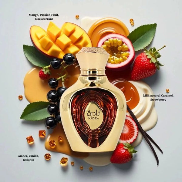 Lattafa Niche Emarati Nadira Eau de Parfum Spray Unisex Perfume, 100 ml