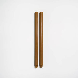 Greentree Home Candle, 18" Fluted Unscented Taper Handmade Beeswax Candles