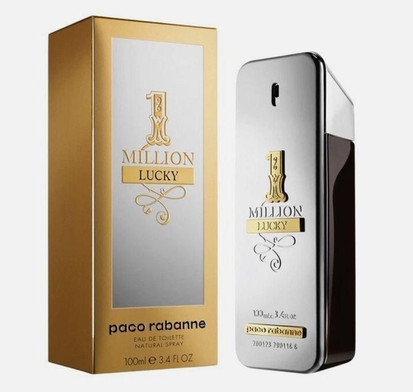 Rabanne 1 Million Lucky Eau de Toilette Spray for Men 3.4 oz