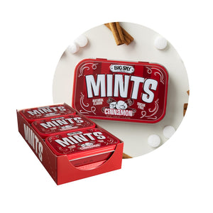 Big Sky Sugar Free Mint Candy, 1.76 Ounce (50g) Tin - 6 Count Display Tray