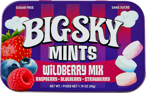 Big Sky Sugar Free Mint Candy, 1.76 Ounce (50g) Tin - 6 Count Display Tray