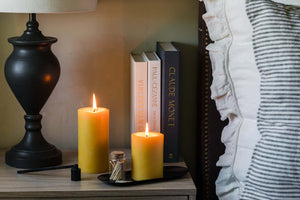Pure Beeswax Pillar Candles