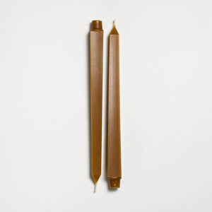 Greentree Home Candle, 12" Square Unscented Taper Handmade Beeswax Candles