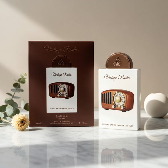 Lattafa Pride Vintage Radio Eau de Parfum Spray Unisex Perfume, 100 ml