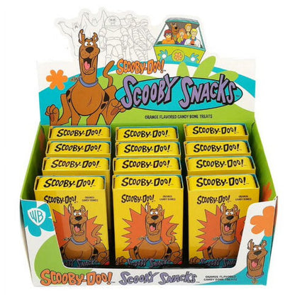 Scooby Doo Scooby Snacks Candy Bone, 1.2 Ounce Tin - 12 Count Display Box