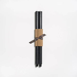 Greentree Home Candle, 18" Fluted Unscented Taper Handmade Beeswax Candles