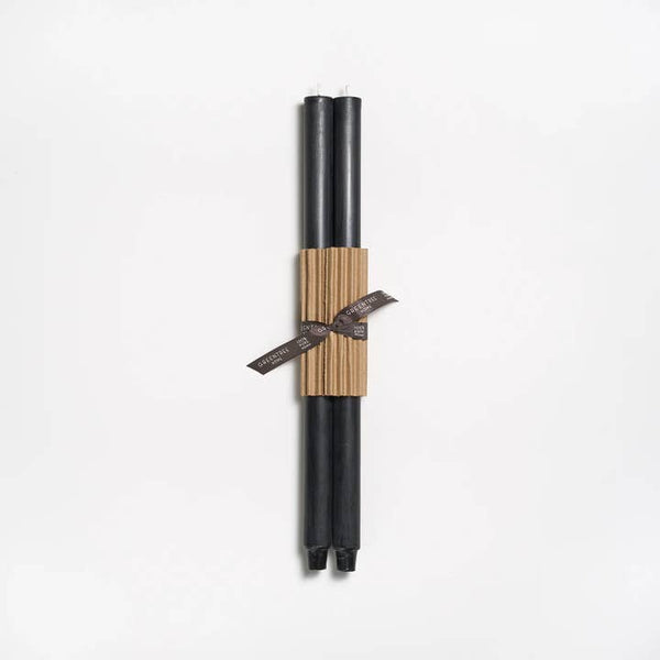 Greentree Home Candle, 18" Fluted Unscented Taper Handmade Beeswax Candles