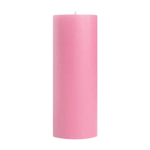 Unscented Pillar Candles, Dusty Rose