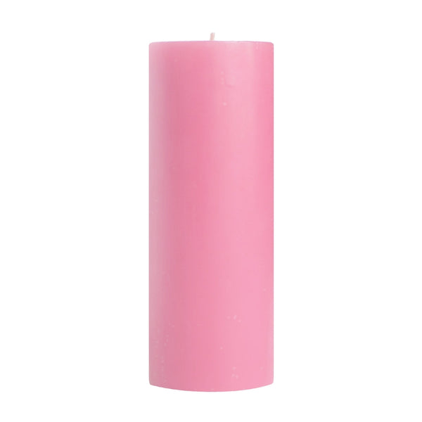Unscented Pillar Candles, Dusty Rose