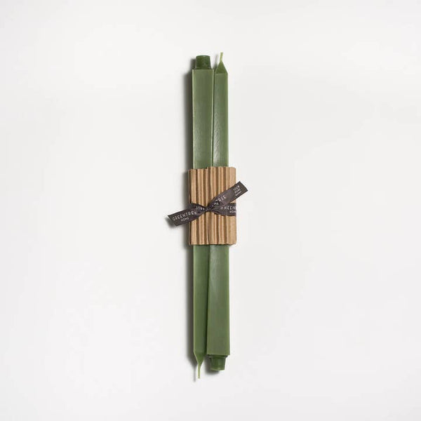 Greentree Home Candle, 16" Square Unscented Taper Handmade Beeswax Candles