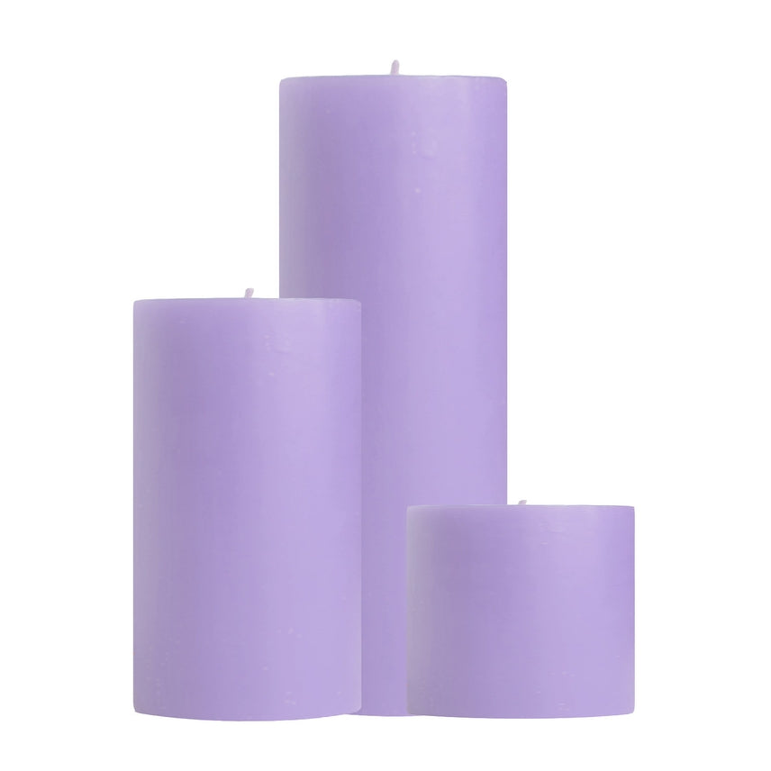 Scented Pillar Candles, Lavender