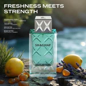 Swiss Arabian Shaghaf Masculine Luxury Eau de Parfum Spray for Men, 75 ml