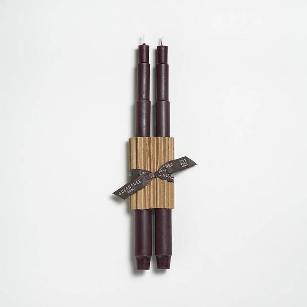 Greentree Home Candle, 12" Tele Unscented Taper Handmade Beeswax Candles