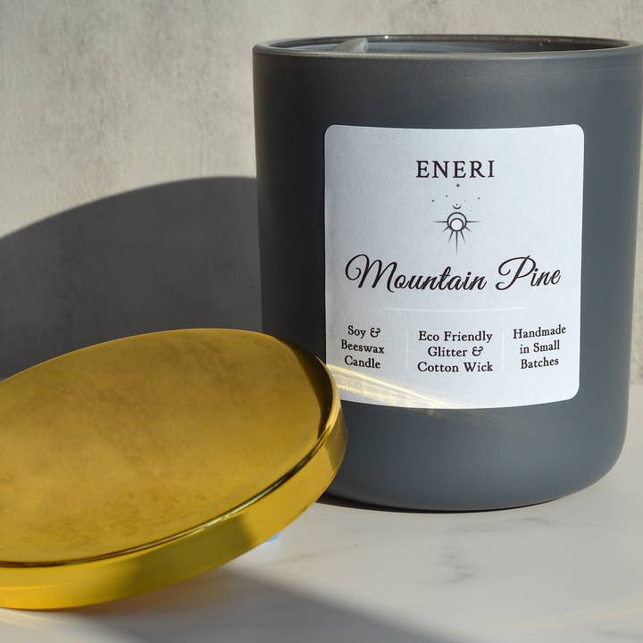 ENERI 12 oz Scented Candle, Mountain Pine
