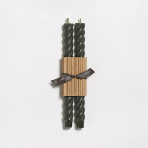 Greentree Home Candle, 10" Rope Unscented Taper Handmade Beeswax Candles