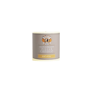 Unscented Pillar Candles, Shell White