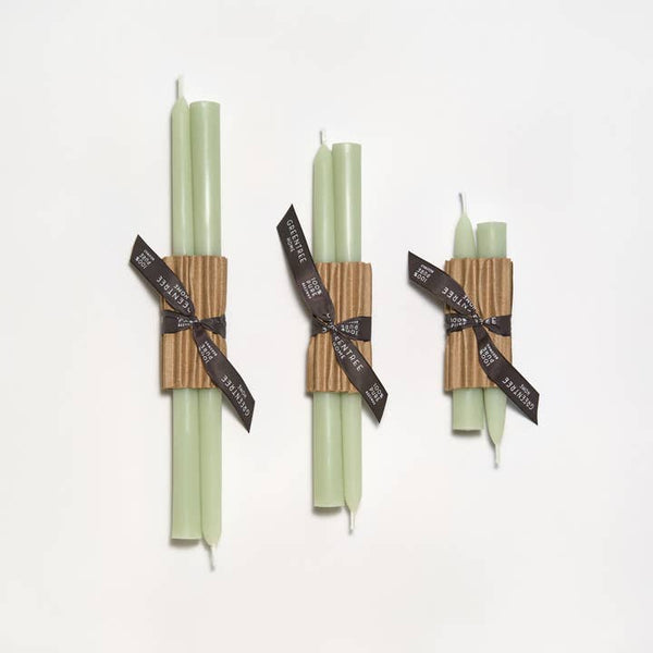 Greentree Home Candle, Every Day Unscented Handmade Beeswax Taper Candles