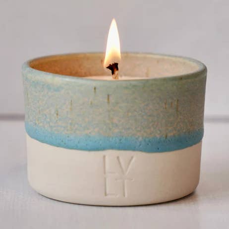 Riptide Candle Vessel + Wax Candle Refill