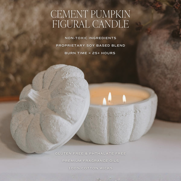 Sweet Water Decor Pumpkin Jar Soy Candle, 13.5 oz - Cashmere and Vanilla