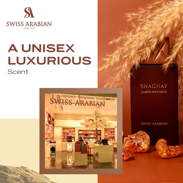 Swiss Arabian Shaghaf Amber Infusion Luxury Eau de Parfum Unisex Perfume Spray