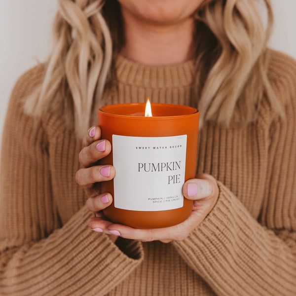 Sweet Water Decor Pumpkin Pie 15 oz Soy Candle