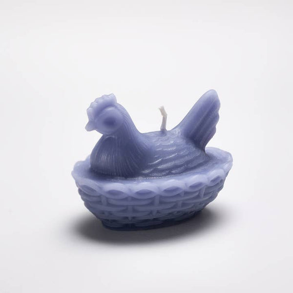 Greentree Home Candle, Nested Hen Unscented Handmade Beeswax Sculptural Animal Candles