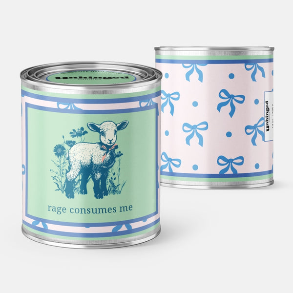 Rage Consumes Me Lamb Soy Wax Candle
