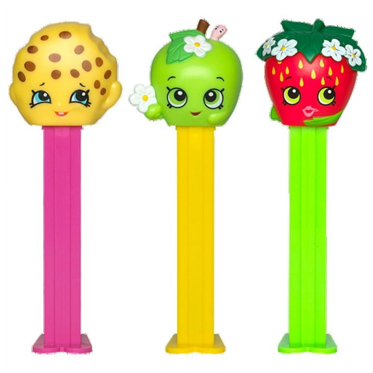 PEZ  Shopkins Collectable Candy Dispenser Blister Pack