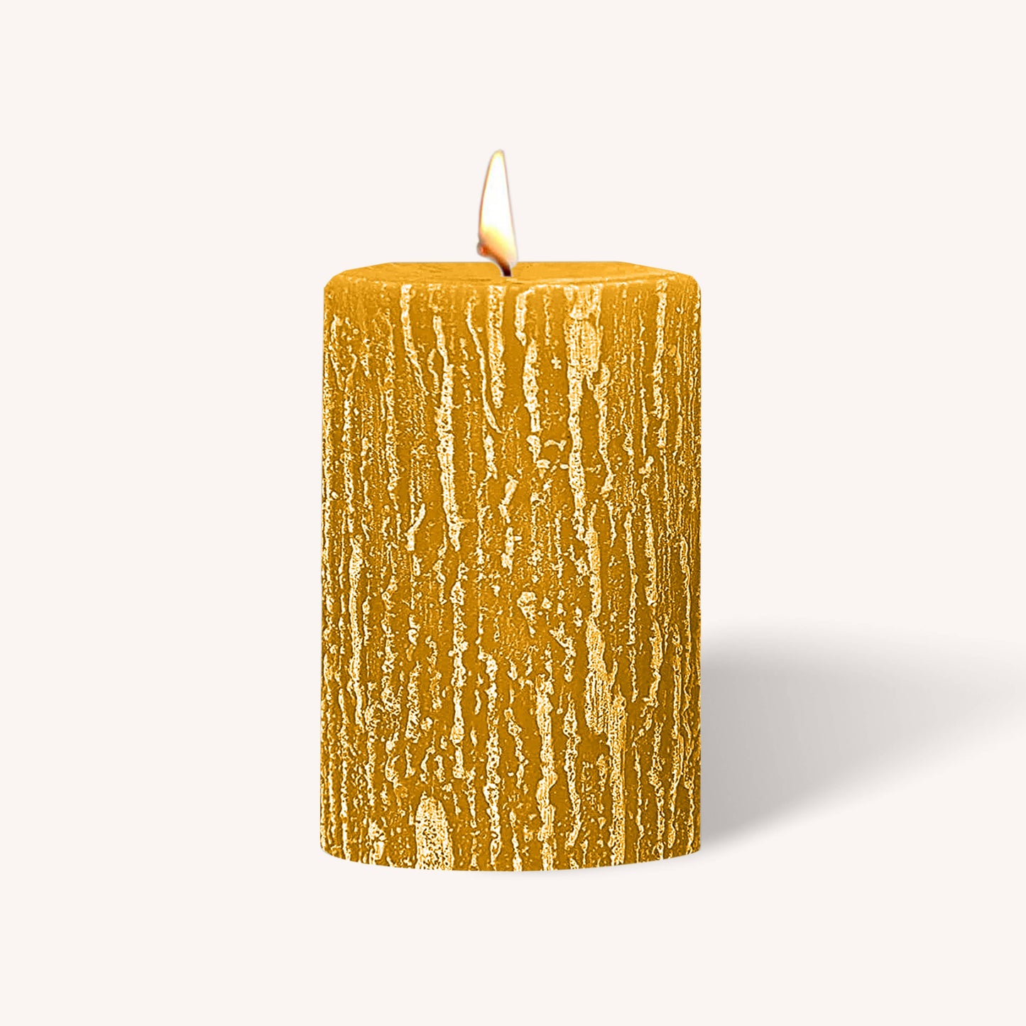 Timberline Pillar Candles - Mustard - 2.5" x 3" - 6 Pack