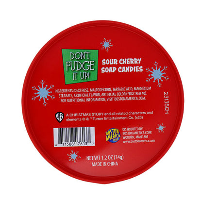 A Christmas Story - Don't Fudge It Up Sour Cherry Soap Candy Tin, 1.2 Ounce Tin - 12 Count Display Box