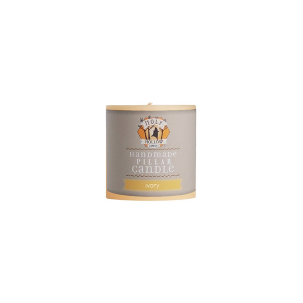 Unscented Pillar Candles, Ivory