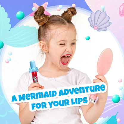 Doveli Mermaid Lip Gloss Candy 0.5 Ounce Tube - 24 Count Display Box