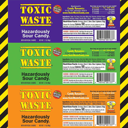 Toxic Waste, Special Edition, Hazardously Sour Candy, 1.7 Ounce Drums - 12 Count Display Box