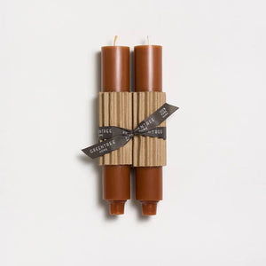 Greentree Home Candle, 9" Column Unscented Taper Handmade Beeswax Candles