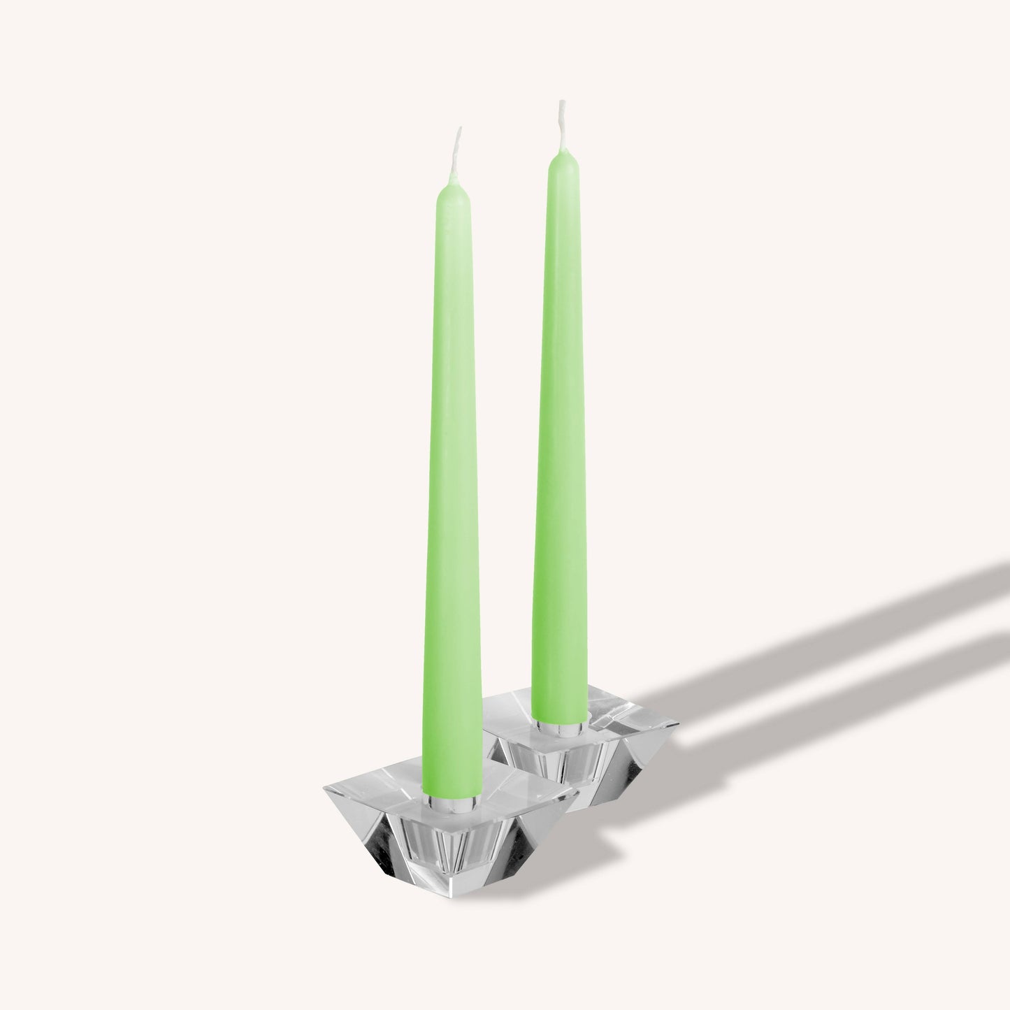 Celery Green Taper Candles - 12 Inch - 12 Pack