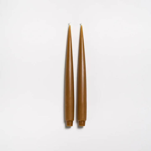 Greentree Home Candle, Apollo Unscented Taper Handmade Beeswax Candles
