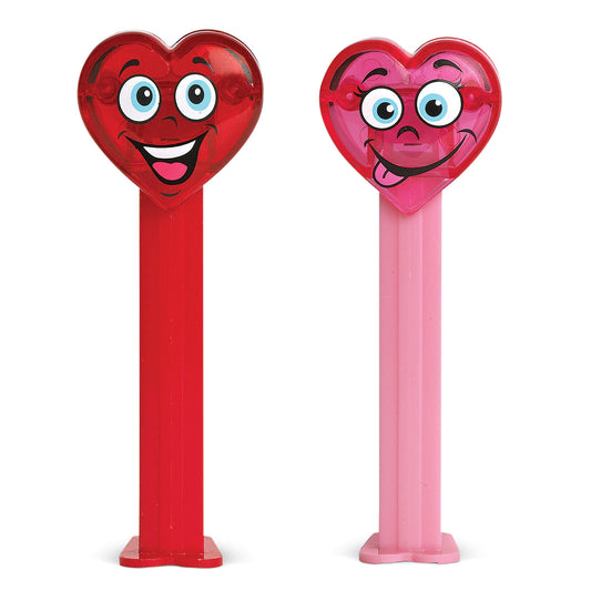 PEZ Valentine's Day Crystal Heart Dispensers Twin Pack