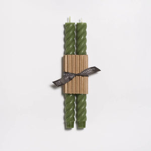 Greentree Home Candle, 10" Rope Unscented Taper Handmade Beeswax Candles