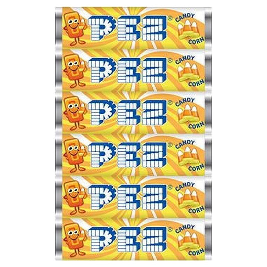 PEZ Candy Halloween Candy Corn Flavor Refills, 6 Rolls