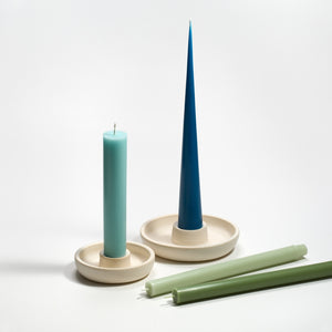 Greentree Home Candle, 14" Cone Unscented Taper Handmade Beeswax Candles