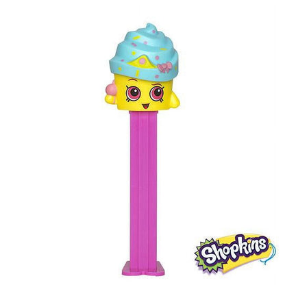 PEZ  Shopkins Collectable Candy Dispenser Blister Pack